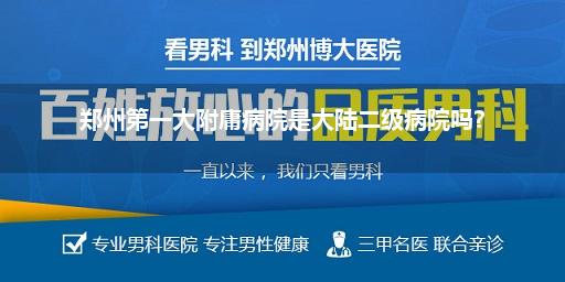 郑州第一大附庸病院是大陆二级病院吗?