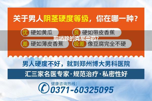 前哨腺的克星中药?