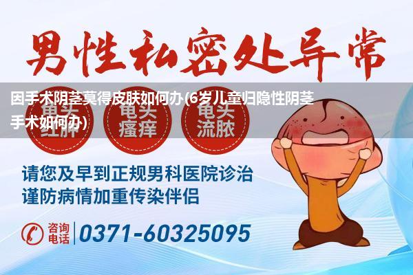 因手术阴茎莫得皮肤如何办(6岁儿童归隐性阴茎手术如何办)