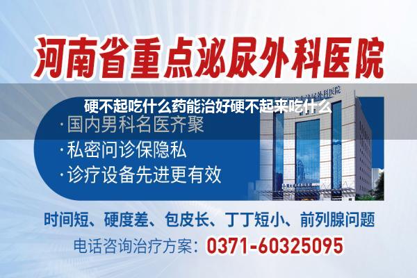 硬不起吃什么药能治好硬不起来吃什么