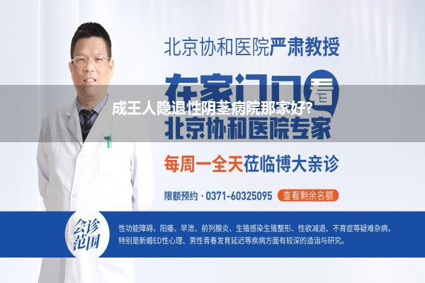 成王人隐退性阴茎病院那家好?