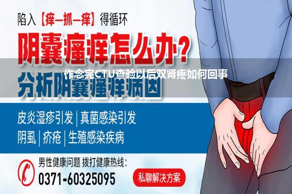作念完CTU查验以后双肾疼如何回事