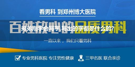 弟弟刚学会写字,写出的字都是什么的?