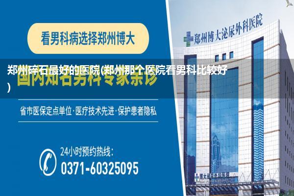 郑州碎石最好的医院(郑州那个医院看男科比较好)